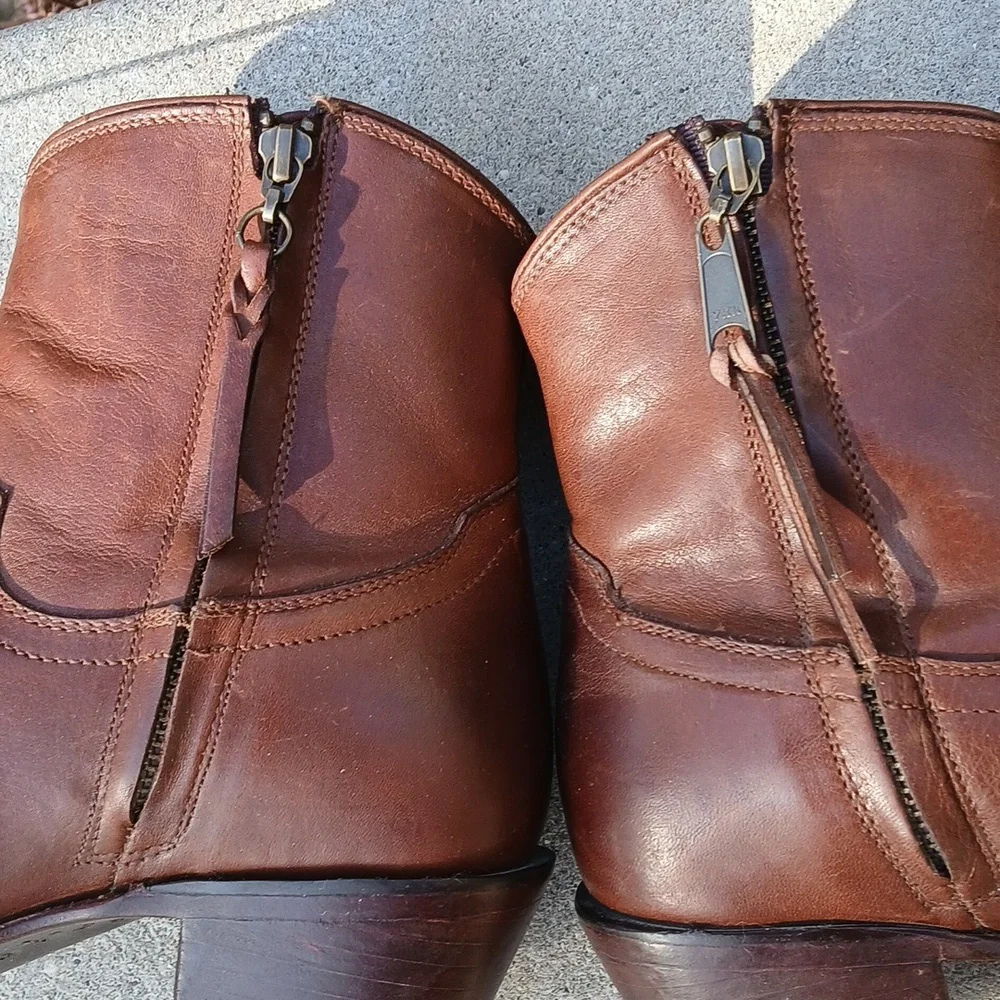 TECOVAS THE DAISY LEATHER Ankle Boots Size 9 - Picture 14 of 14